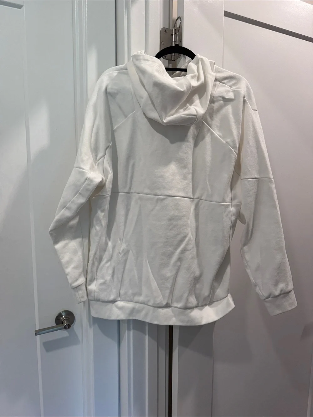 adidas White Manchester United hooded Sweatshirt